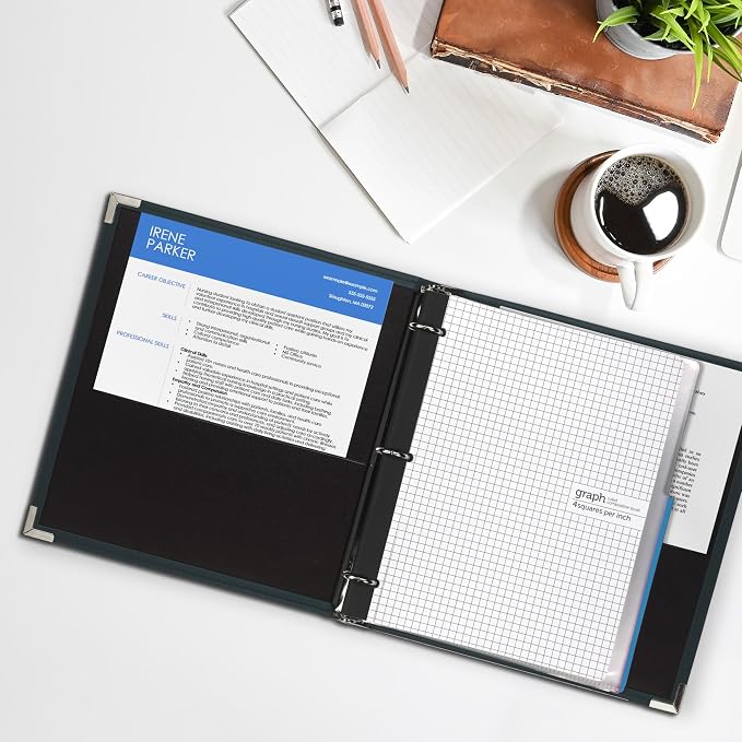 Samsill Classic Collection 3 Ring Leather Binder, Executive Presentation - Image 6
