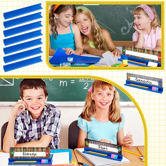 PerKoop 5 Pcs Classroom Desk Name Plates Holder - Image 4