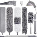 9PCS Dusters for Cleaning, Extendable Microfiber Duster by wlich