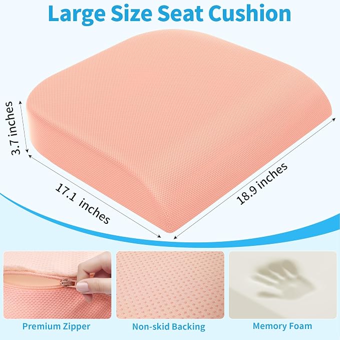 TranquilRelax 2XL Seat Cushion, Memory Foam Cushion - Image 2