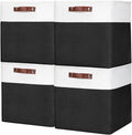 Bagnizer 13x13 Cube Storage Bins, Collapsible Fabric Storage Box, 4 Pack Closet by Bagnizer