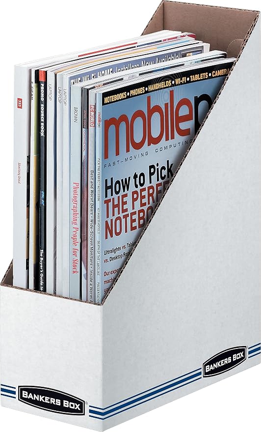Bankers Box 10723 Corrugated Cardboard Magazine File, 4 x 9 1/4 x 11 3/4 - Image 3