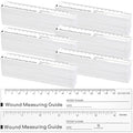1500 Pcs Wound Ruler 6 Inch Wound Measuring Tape Paper Guide Ruler Double Sided by Janlaugh