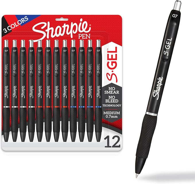 Sharpie S-Gel Gel Pens, Medium Point, Note-Taking, Journaling, School Supplies by Unknown