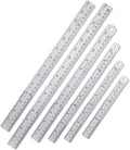 Mr. Pen- Metal Straight Edge Ruler, Imperial & Metric Measurements by MrPen