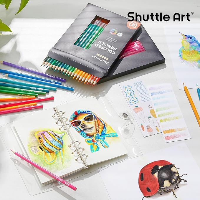 Shuttle Art 80 Colored Pencils, Colored Pencils - Image 6