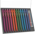Mr. Pen- Ballpoint Pens with Case, 12 Pack, Colorful Ink, 12 Refills, 0.7mm | by MrPen
