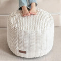 HIGOGOGO Pouf Ottoman Stuffed Round Modern Foam Filled Foot Rest Poufs by HIGOGOGO