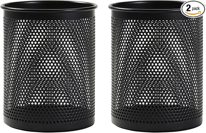 Comix Pen Holder Desk Organizer, Wire Mesh Pencil Cup by Comix