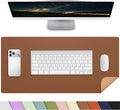 AFIING Leather Desk Mat, 23.6" x 13.8", Desk Pad Protector | Dual-Sided & PU by AFIING