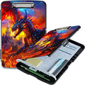 Castle Flaming Dragon A4 Clipboard by Unknown
