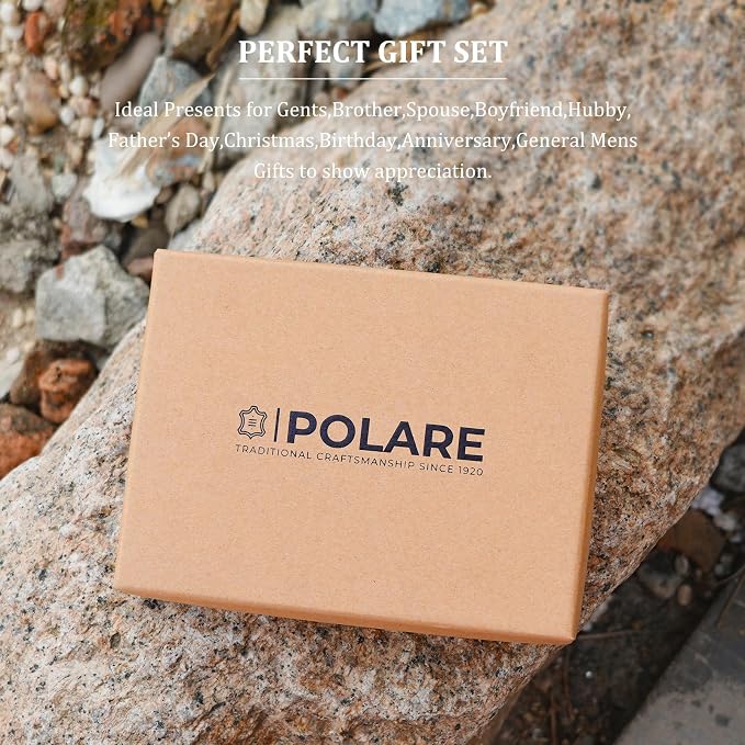 Polare Luxury RFID Blocking Leather Passport Holder Travel Wallet - Image 5