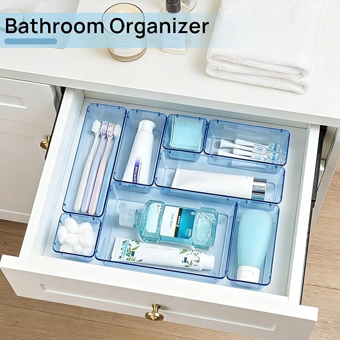 Vtopmart 25 PCS Plastic Drawer Organizers Set, 4-Size Versatile Bathroom and - Image 5