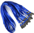 Bird Fiy Black Lanyards 100 Pack 34" Premium Lanyard Bulldog Clips Bulk Nylon by BirdFiy