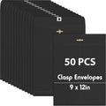 Geyee 50 Pcs 9 x 12 Inch Clasp Envelopes Letter Size Mailing Envelopes by Geyee