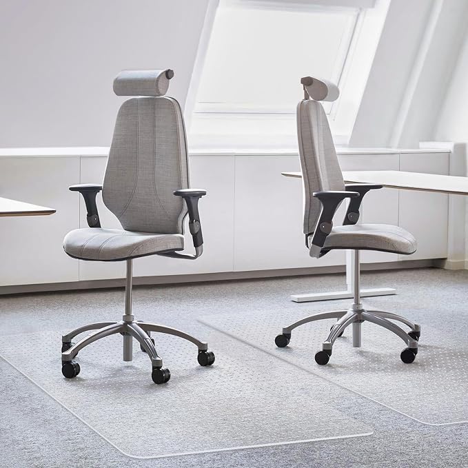 Office Chair Mat for Carpets, 2 Pack 36" x 48" Chair Mat, Slip Resistant Heavy - Image 2