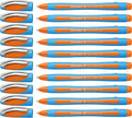 Schneider Slider Memo XB Ballpoint Pen, 1.4 mm, Light Blue Barrel, Box of 10 by Schneider