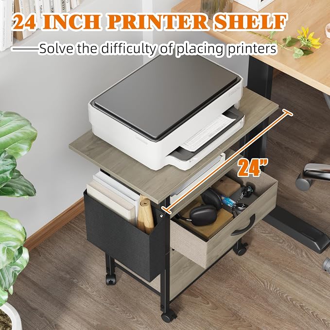 GYIIYUO 2 Drawer File Cabinet - Image 4