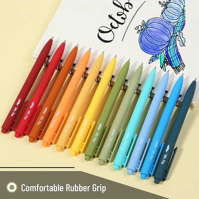 Mr. Pen- Retractable Gel Pens, 12 Pack, Winter Forest Color Inks | Fine Point - Image 5