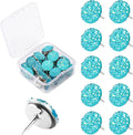 30pcs Push Pins, Shiny Diamond Push Pins Glitter Rhinestone Decorative Thumb by KALIONE