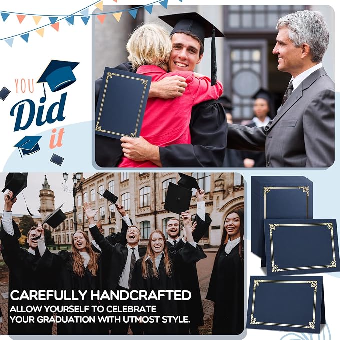 Sherr 60 Pcs Certificate Holders Certificate Covers Folders Diploma Holders - Image 2