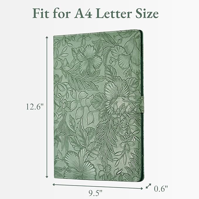Mymazn Padfolio Portfolio Binder, Faux Leather Interview Resume Folder - Image 3