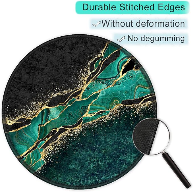 ITNRSIIET Round Mouse Pad with Stitched Edge Premium-Textured Waterproof - Image 5