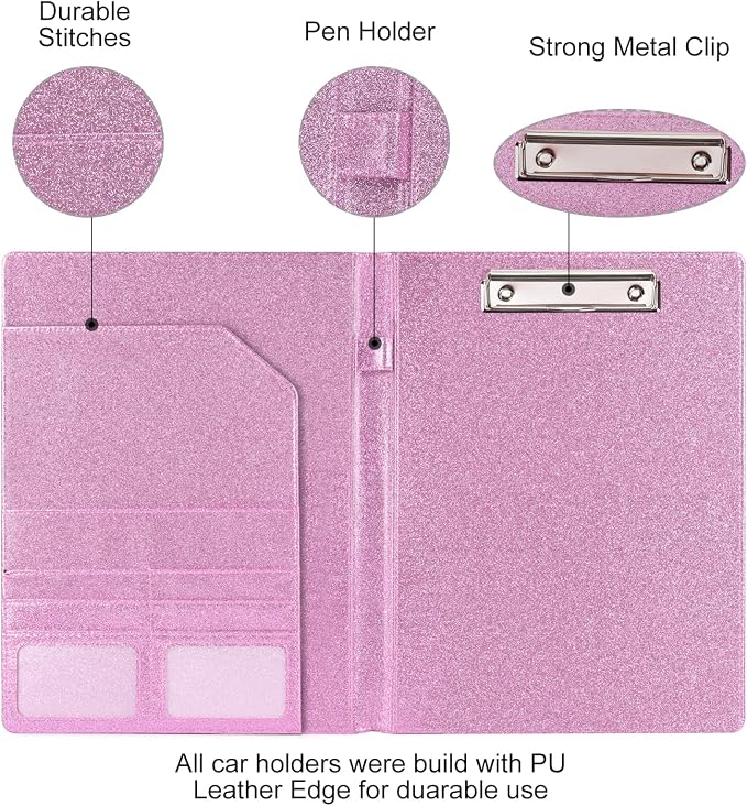 Cacturism Padfolio Portfolio Folder, Foldable Letter Size Clipboard Legal Pad - Image 6