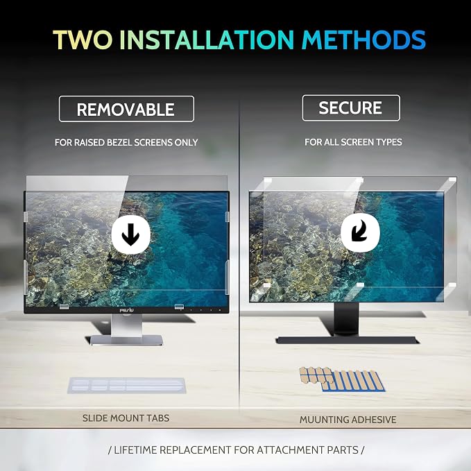 Peslv 23.8 Inch Privacy Screen for Computer Monitor 16:9 Aspect Ratio, Eye - Image 4