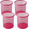 Ameceres 4 Packs Wire Mesh Pencil Holder Metal Pen Cup Desk Pen Organizer Case by Ameceres