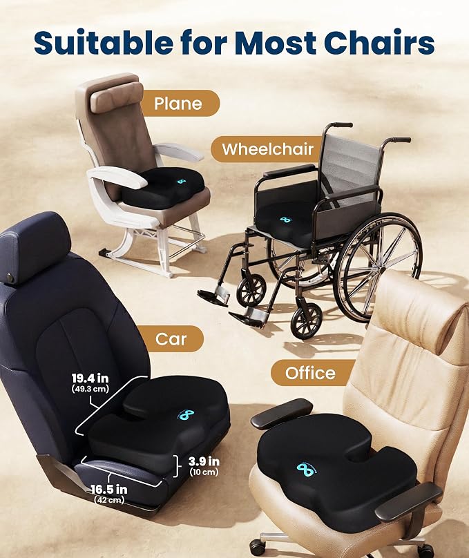 Everlasting Comfort Doctor Recommended Memory Foam Seat Cushion - Image 5