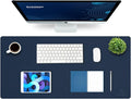 K KNODEL Large Office Leather Desk Mat, Mouse and Keyboard Pad, Computer and by K+KNODEL