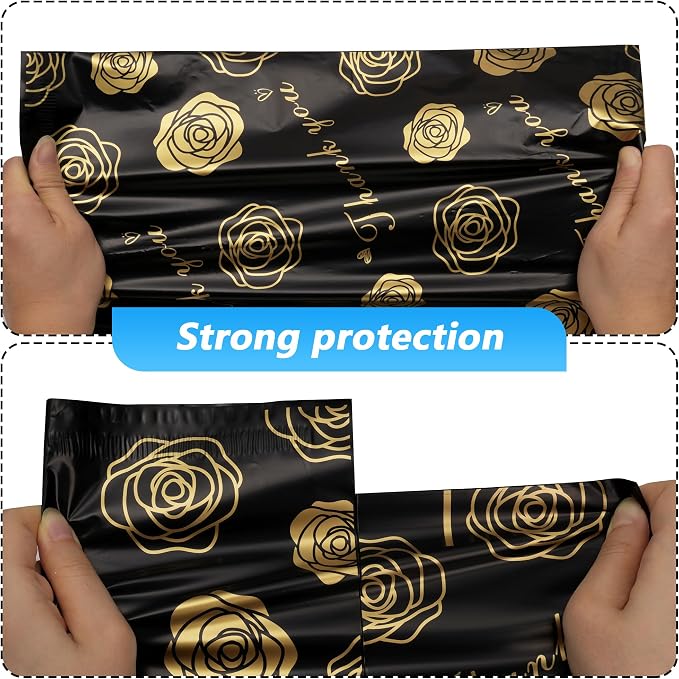 Thank You Poly Mailer 10x13 Inch 25 Pcs, Waterproof and Tear-Resistant Shipping - Image 4
