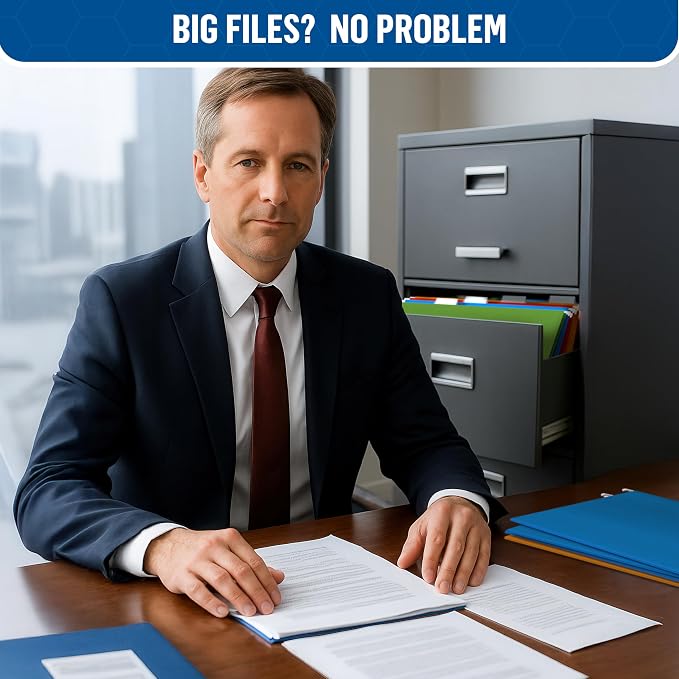 50 Pack Hanging File Folders Legal Size 8.5x14 - Image 5