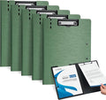 Clipboard Folder, with Dual Metal Clips, Embossed-Texture, Folding 360° Rotating by WORPSON