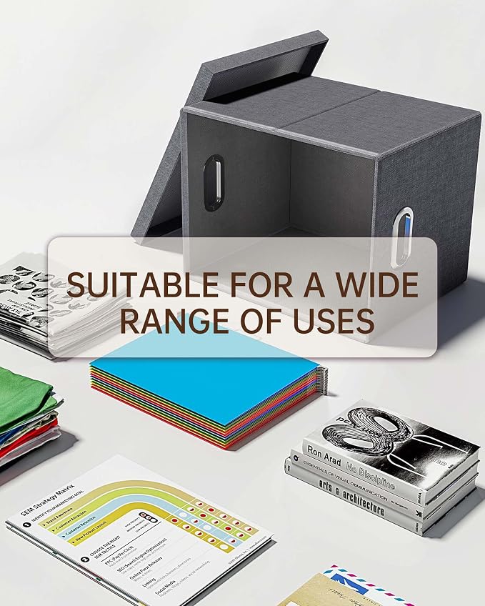 Oterri 2 Pack File Storage Organizer, Filing Box, Portable File Box - Image 5