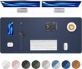 AFIING Leather Desk Protector, Large Mouse Pad, Non-Slip Blotter, Waterproof by AFIING
