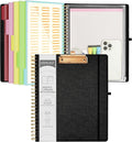 Ospelelf Black Foldable Spiral Clipboard Folio by OspelelfOfficeSupplies