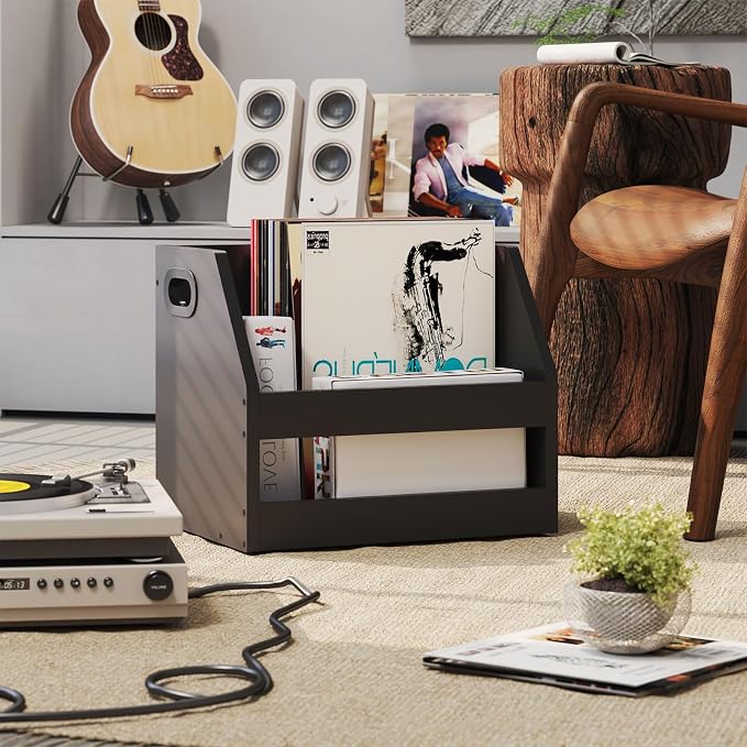YMYNY Record Storage Holder, 14.96*11.42*11.42", UHCD001B | Vinyl Album Box - Image 5