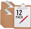 12 Clipboards, Standard A4 Letter Size Clipboard by EXTRIC