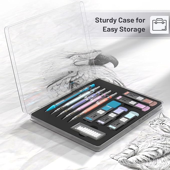 Mr. Pen- Pastel Mechanical Pencil Set, 5 Mechanical Pencils, 5 HB Lead Refills - Image 5
