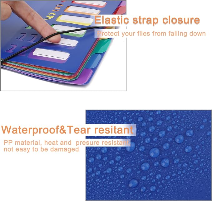 Edufun Rainbow Tab Expanding File Folder - Image 2