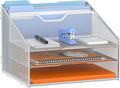 GAWERK Letter Tray Organizer, Mesh Desk File Organizer by Gawerk