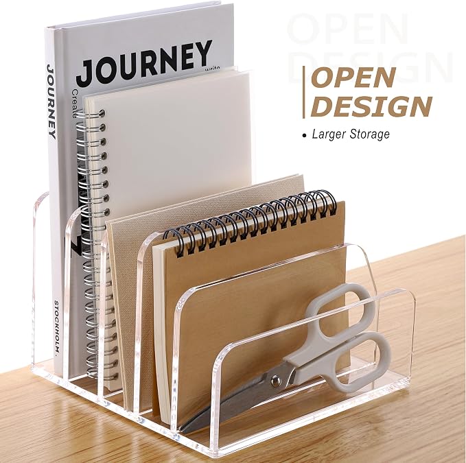 SANRUI Acrylic Desk Mail Organizer Sorters - Image 5