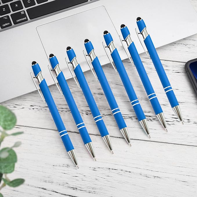 PASISIBICK 12 Pieces Blue Ballpoint Pen - Image 3