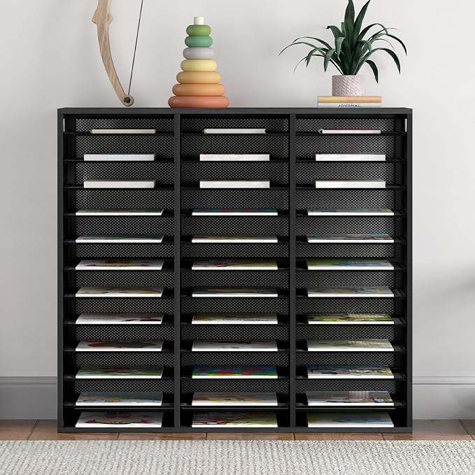Mail Sorter Adjustable Countertop Mail Holder, Heavy Duty Literature Organizer - Image 7