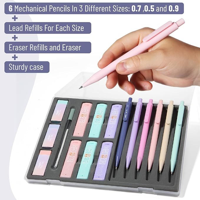 Mr. Pen- Pastel Mechanical Pencil Set - Image 2