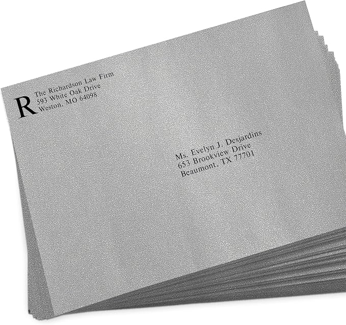 LUXPaper 9 x 12 Booklet Envelopes | Silver Metallic | 80lb. Text | 1, 000 Qty - Image 5