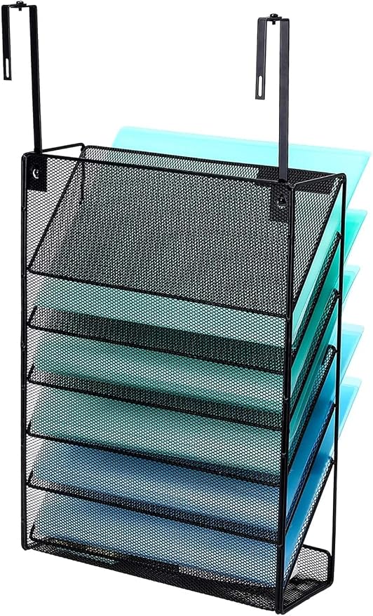 Delifox 7-Compartment Wall Mounted Hanging File Organizer Cubicle Wall File - Image 7