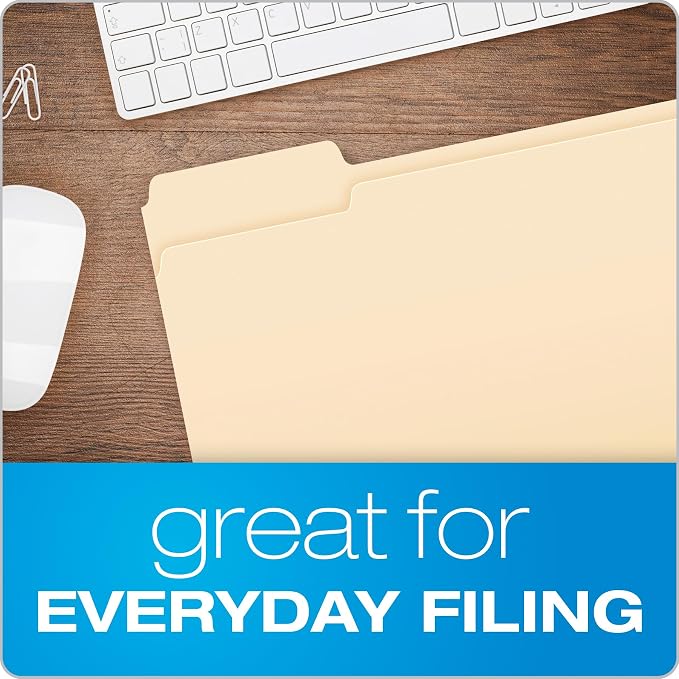 Pendaflex File Folders, Letter Size, 1/3-Cut Tabs, Premium Paper Folders - Image 6